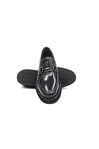 LUCIANO BELLINI E4204 Мъжки мокасини - Черни лачени