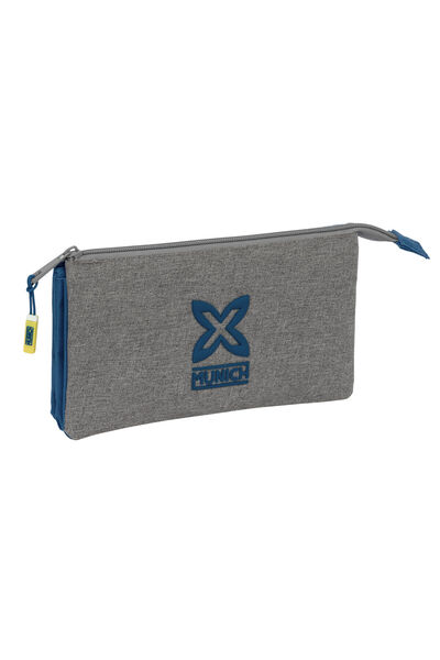 Munich Triple Carry-all Street Blue Grey 22 x 12 x 3 cm
