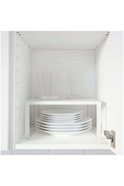 TRINAR Cabinet Organizer for Kitchen and Other Furniture, White, 32x29x16 cm, Steel