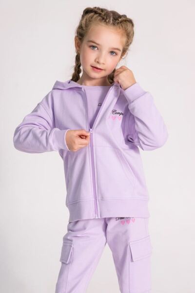 HAUSEkids 3-8 Years Happy Colors Girl's Cardigan-Lilac
