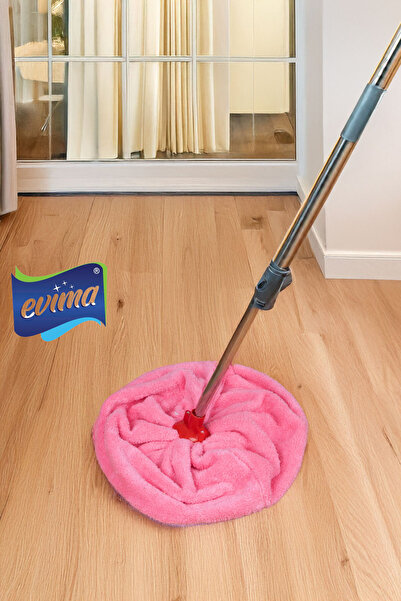EVİMA Mikrofiber Havlu Mop Ucu Güçlü Su Tutma Kir Leke Bırakmaz Mop Yedek Ucu
