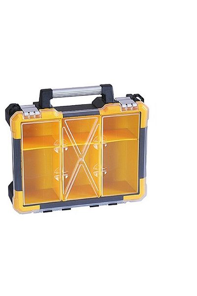 SGTT Cutie transport scule din plastic cu 6 compartimente, mâner din aluminiu 380x340x115 mm, max 14 kg