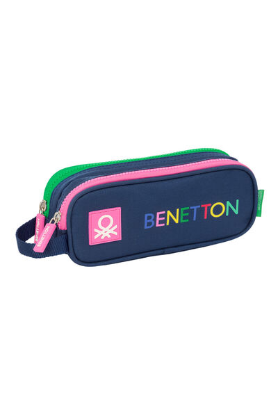 Benetton Geantă dublă Carry-all Damero Bleumarin 21 x 8 x 6 cm