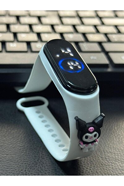 DİGİFULL Figürlü Dijital Led Çocuk Saati Dokunmatik Ekranlı Su Geçirmez Oyunc...