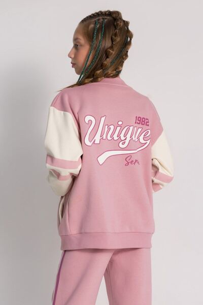 HAUSEkids 9-14 Years Old Univer College Girl's College Jacket-Powder