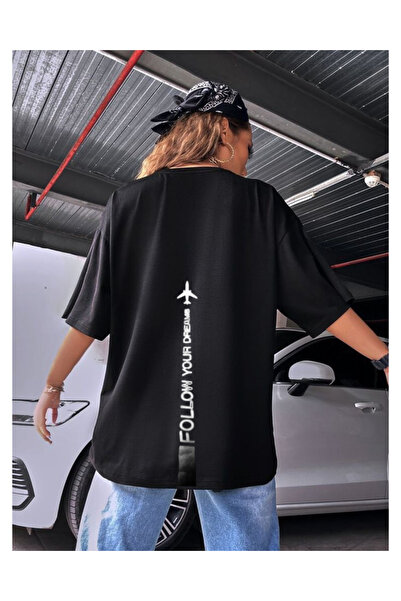 Tubinyoo Follow Your Dreams Back Printed Unisex Oversize T-Shirt