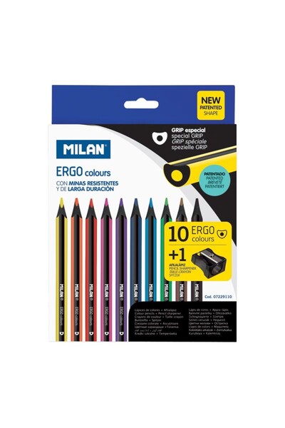Milan Creion color 10 culori Maxi ergo