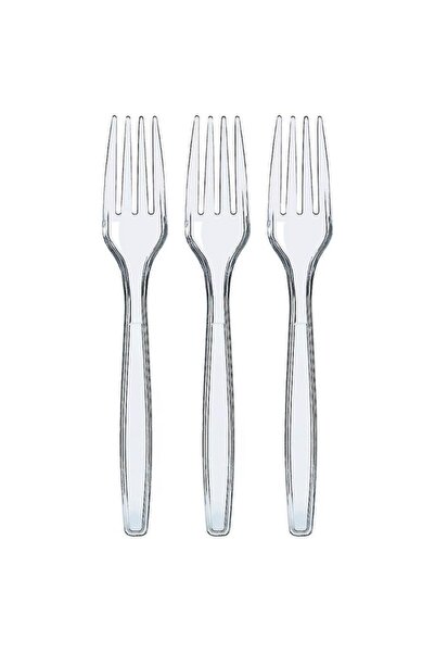 LYOBEST Set 100 Furculite Plastic, Transparente, Reutilizabile