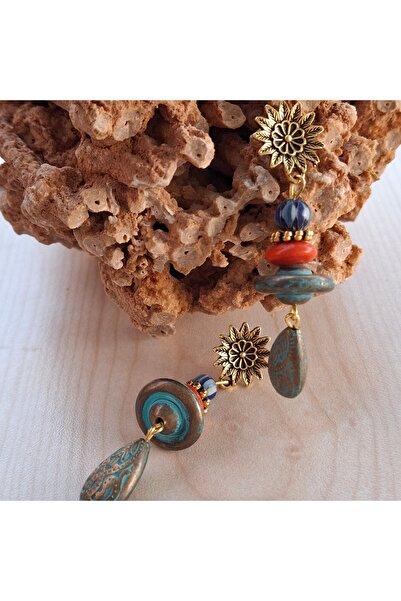 azra takı tasarım Handmade Authentic Bohemian Dangle ,Colorful Women's Earrings