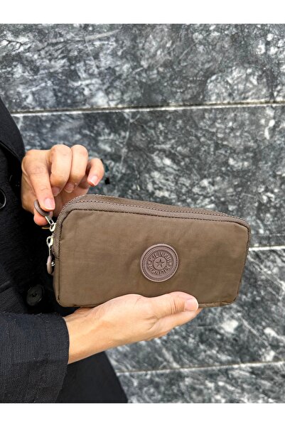 çantamgelsin Crinkle Fabric Double Compartment Pencil Holder Pencil Case