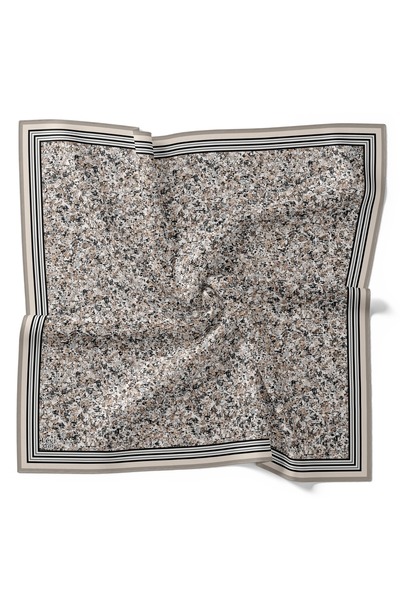 Levidor Geometric Striped Pattern Sparkling Crystal Scarf