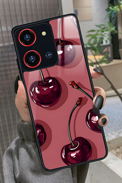 Reeder S19 Max Pro S 108 MP (Zoom) Uyumlu Kiraz Tasarımlı Glossy Premium Kılıf