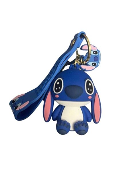 Lilo & Stitch Breloc Stitch din cauciuc, albastru, 10 cm