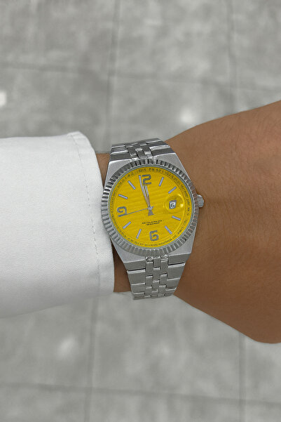 LOOQ Steel Cord with Calendar New Model Men's Wrist Watch A+Quality