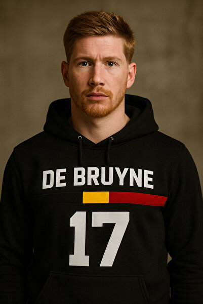 CLASSY.MODA Де Брюйн 17 Качулка Свитшърт – Белгийски Флаг Дизайн – 3 Нишки Кенгуру Джоб Hoodie