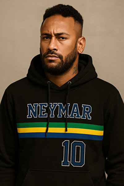 CLASSY.MODA Немар 10 Качулка Свитшърт – Бразилски Цветове 3 Нишки Кенгуру Джоб Дигитален Печат