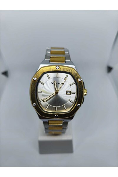 Store Gold Silver White Square Model Hidden Clip Steel Men's Watch