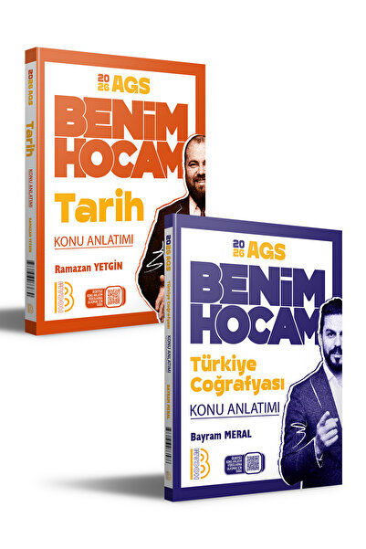 Benim Hocam Yayınları 2026 AGS Tarih ve Türkiye Coğrafyası Konu Anlatımı Seti...