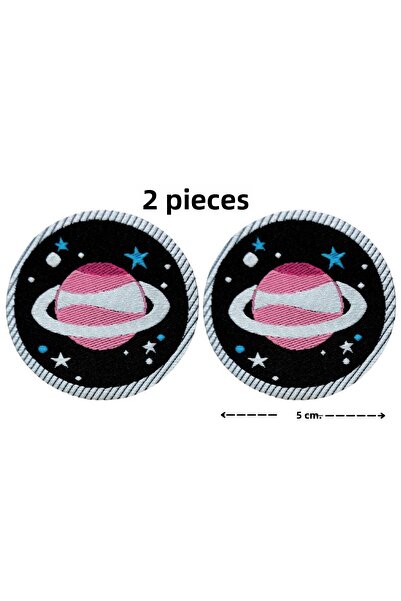 Megas Etiket Iron-Stick Saturn Woven Crest/Patch