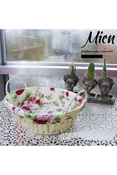 MİEN سلة الخبز الخوص البيضاوية من Mien