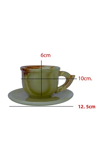 taru pasaj Natural Onyx Stone Turkish Coffee Cup Set - Stylish and Special Design
