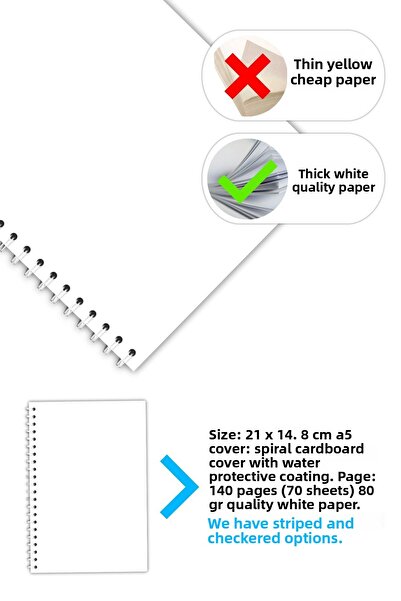 Copyrite Lined 4-Piece Notebook Set (21 X 14.8 cm 70 sheets) School, Work, Planning Notebook Set