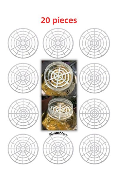 Viyalente Canister Pet Jar Separator 20 Pieces Pickled Olive Cheese Separator