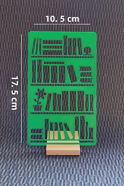 Karmelom Studio Bullet Journal Bookshelf Template Ruler - Reading List & Libr...