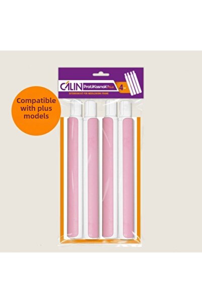CALIN Câlın Pratikasnak Plus جهاز تمديد 4 قطع 18.5 سم وردي