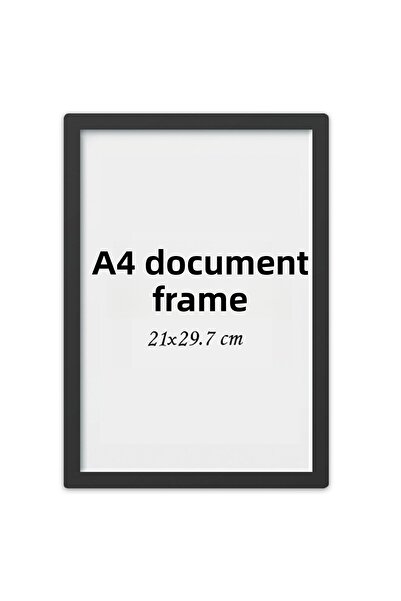 ÖZCANLAR ÇERÇEVE Diploma Frame Document Frame Certificate Photo Frame A4 Single Empty Frame 21x29.7-21x30