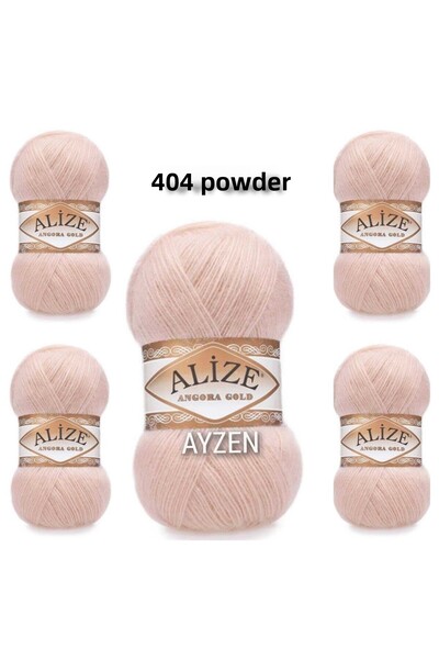 Alize Ayzen Home Angora Gold Hand Knitting Yarn 5 Pack