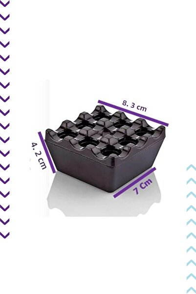 bimbambom Ashtray, 4-Piece Grill Ashtray, Melamine Grill Ashtray, Cafe Ashtray, Square Ashtray