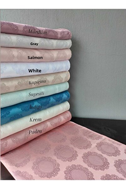 MİRAY مفرش طاولة قماش / تاج - أزرق نيلي