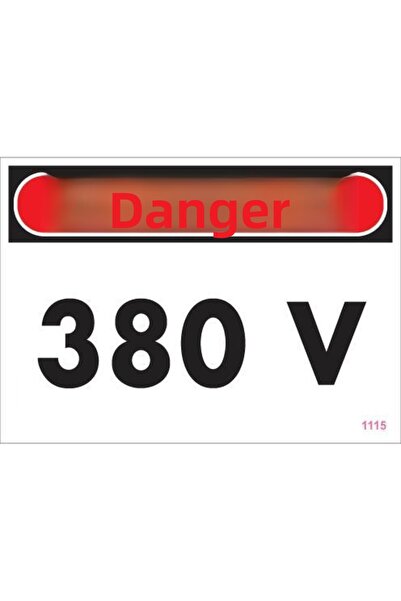 BilfolD 380 V Hazard Warning Sign 25x35 CODE:1115