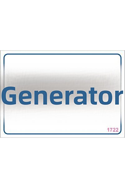 BilfolD علامة تحذير المولد 17.5x25 الكود: 1722