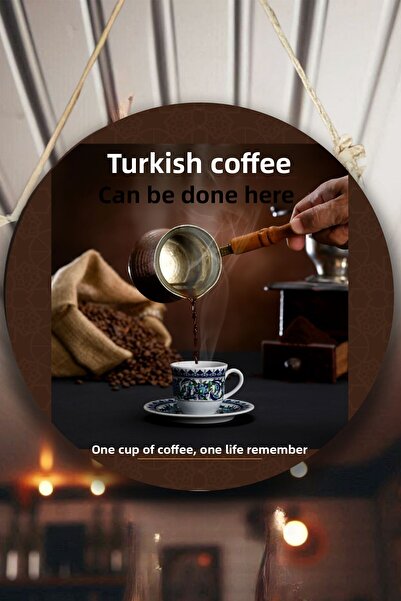 Nod لافتة ترحيب على الحائط، الباب، لوحة تعليق مزدوجة الجوانب لمطعم مقهى القهوة التركية، طاولة القهوة