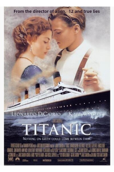 Universal Poster decorativ din lemn cu tematică Titanic, film clasic