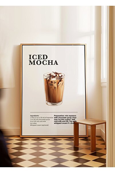 ARTHOUSECOLLECTIVE Iced Mocha - Poster Cafea - Poster fără cadru în dimensiuni de pictură