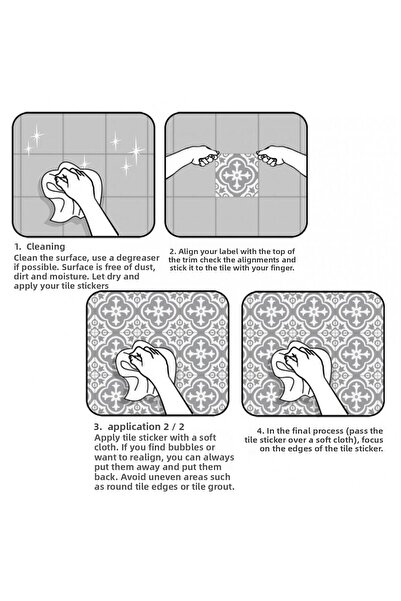 Piksel Grafik 32 Tile Floor Stickers