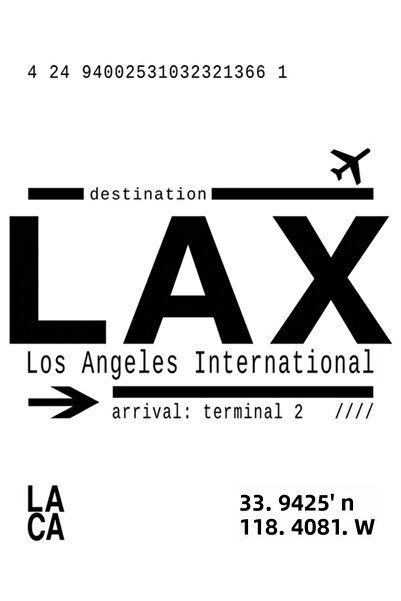 Universal Διακοσμητική ξύλινη αφίσα με εικονογράφηση του Διεθνούς Αεροδρομίου...