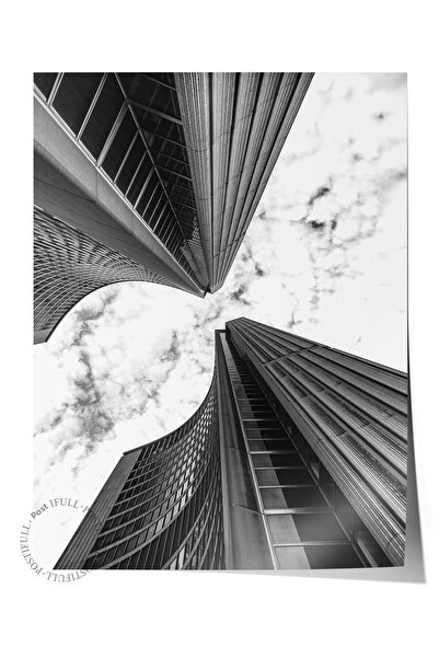 Postifull Ασπρόμαυρη αρχιτεκτονική αφίσα - χωρίς πλαίσιο, καλλιτεχνική εκτύπω...