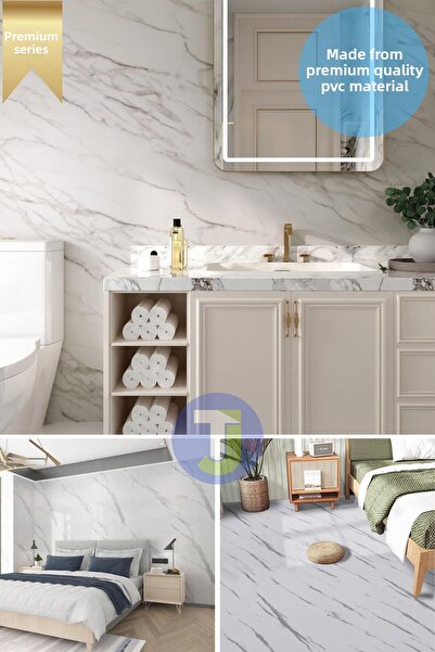 Technojet Premium Marble Pattern Adhesive Floor - Kitchen, Cabinet and Table Finish 60Cmx500Cm