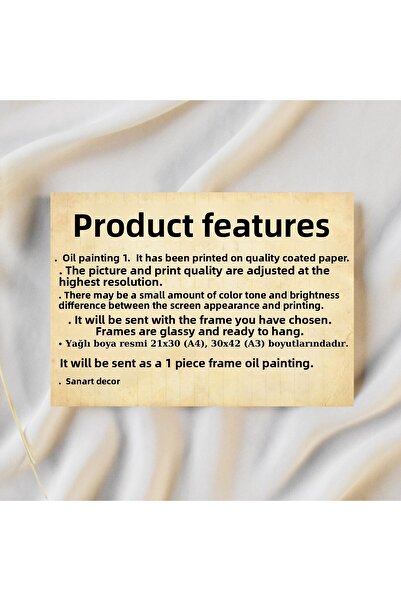 Sanart Vintage ζωγραφική με κορνίζα, ελαιογραφία, ζωγραφική με κορνίζα, καλλιτεχνική διακόσμηση, ζωγραφική πουλιών