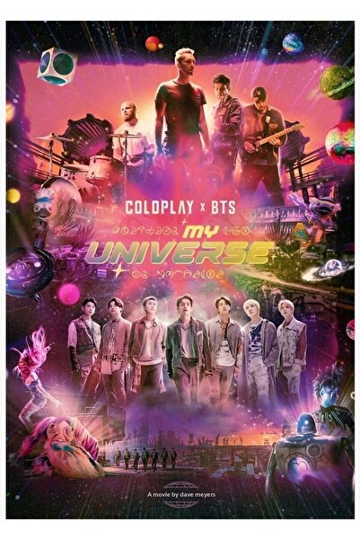 Universal БТС Моята вселена Дървен плакат за маса Декоративен Код3521