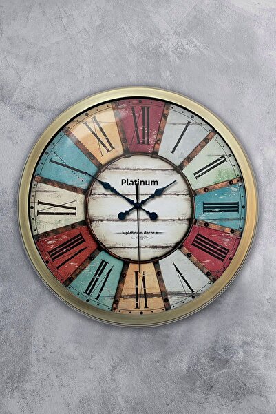 Dream Gift هدية ساعة حائط معدنية عتيقة مقاس 40 سم