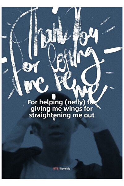 Universal Bts Save Me Typography [9] Ξύλινη Αφίσα Τραπεζιού Διακοσμητική Κωδι...