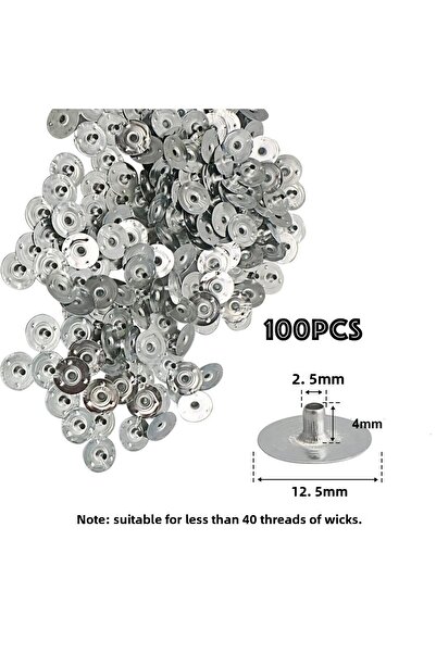 Choice 12.5 مم 100 قطعة 100 قطعة من علامات تبويب فتيل الشموع المعدنية متعددة ...