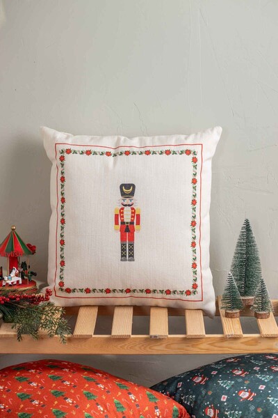 FH finehome Nutcracker New Year's Throw 45X45Cm