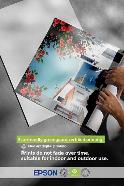 Postifull Black Framed Poster Painting, Road to the Sea, Photo, Blue Color Poster, 2025 Summer Selection, No:109