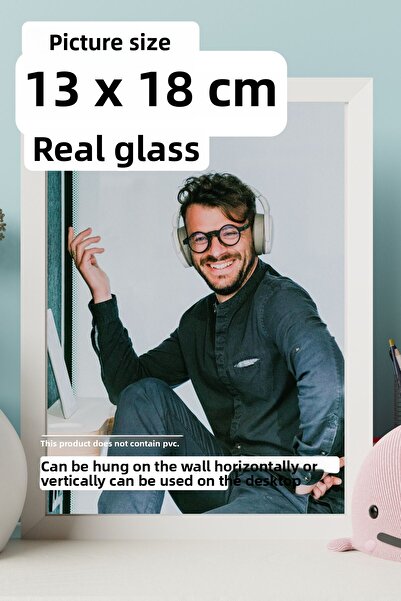 CreaWitch 13X18 cm Photo Picture Frame - 20mm Glass with Stand and Wall Hanging Horizontal-Vertical